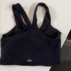 Real bra tank- black alo yoga
